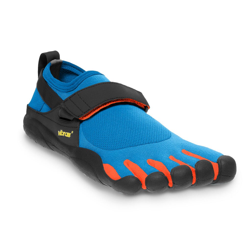 Vibram Five Fingers Mens Training Shoes - Blue/Orange - KSO - 91864-VYDS